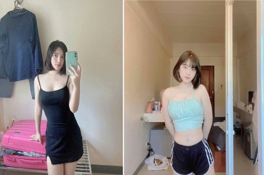 Gái tóc ngắn xinh xắn ngoại tình với bạn đồng nghiệp