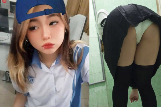 Sex em nữ sinh mông to lộ quần chíp